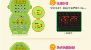 小布叮文教用品 早教MP3故事機4G可下載充電遙控益智玩具（粉色，東方購物/東方CJ）